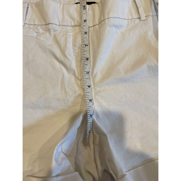 Ann Taylor Womens Chino Shorts Mid Rise Lightweight Stretch White Size 14 - Picture 4 of 8